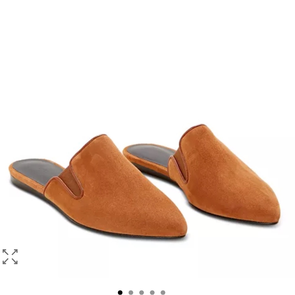Jenni kayne slip on suede leather mules
